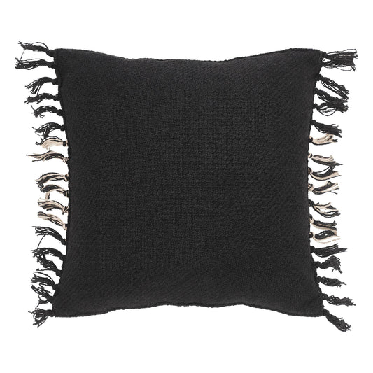 Eston Black Tan Plaid Pillow