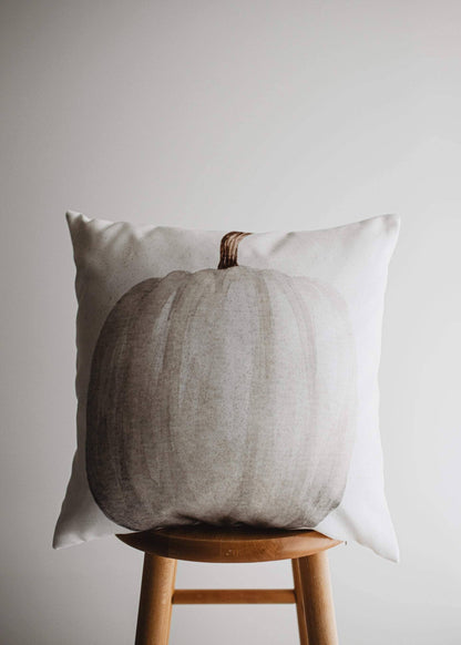 Decorative pumpkin pillow on stool by Belle Aura
