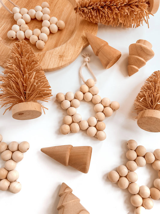 Wooden Star Christmas Tree Decor