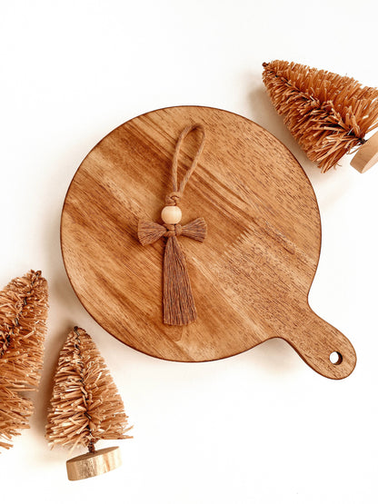 Macrame Ornament Angel in Honey