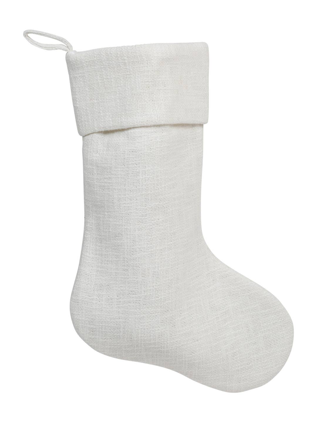 Embroidered Reindeer Christmas Stocking