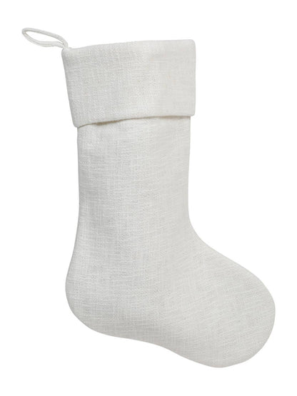 Embroidered Reindeer Christmas Stocking
