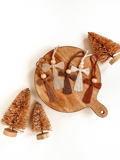 Macrame Ornament Angel in Honey