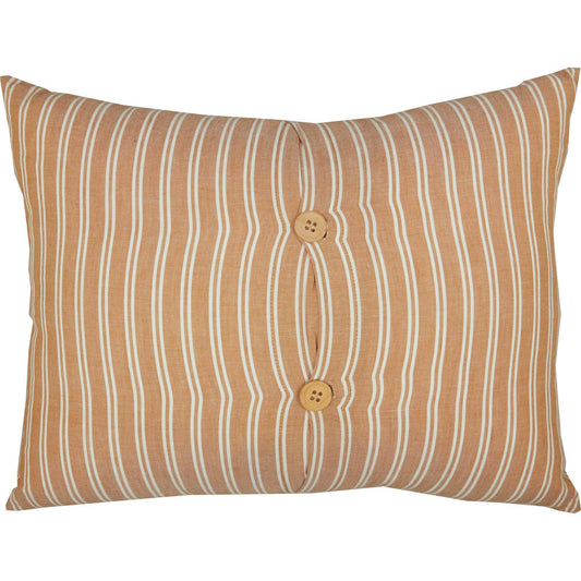 Back View of Striped Camilia Ruffled Pillow by Belle Aura