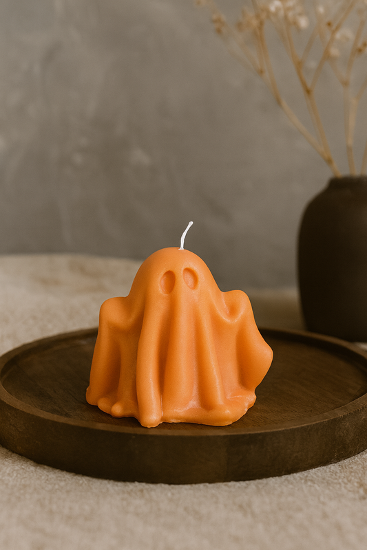 Ghostly Night Candles in Pumpkin