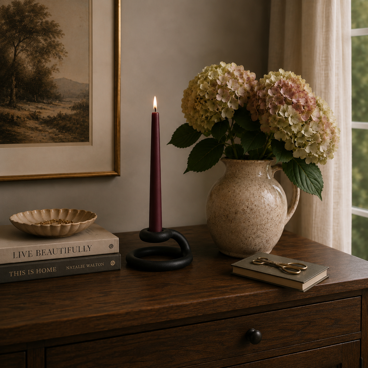Uni Candlestick in Black