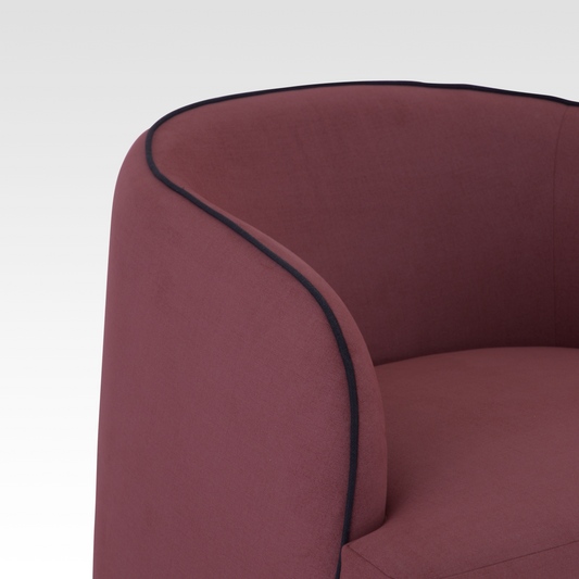 Beleza Accent Chair in Ruby Amber