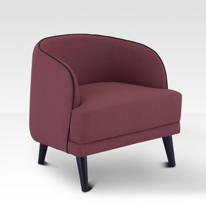 Beleza Accent Chair in Ruby Amber