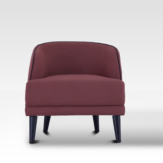 Beleza Accent Chair in Ruby Amber