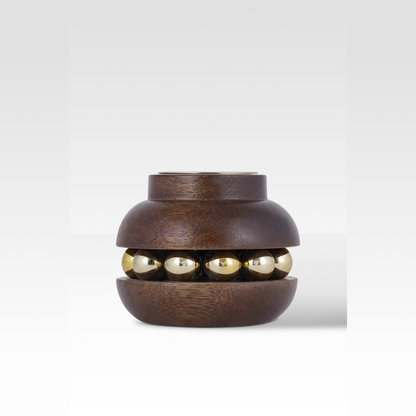 Aurelia Candle Holder in Walnut