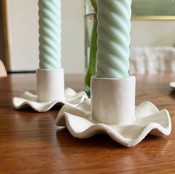 Ruffle Candle Holder by Salto