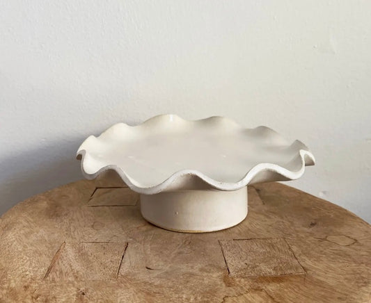 Ruffle Edge Pedestal by Salto