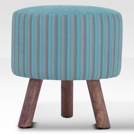 Pebble Ottoman in Ocean Jade