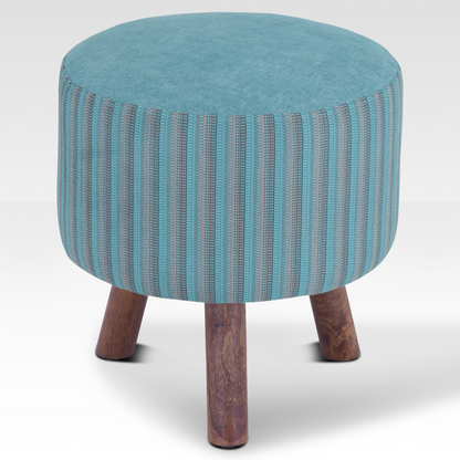 Pebble Ottoman in Ocean Jade