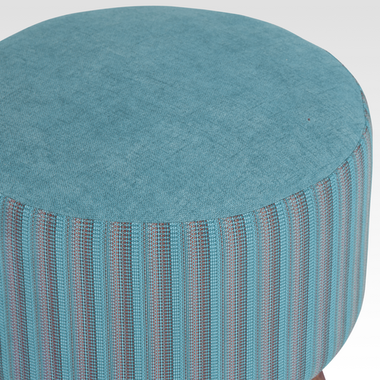 Pebble Ottoman in Ocean Jade