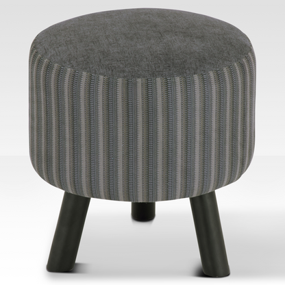 Pebble Ottoman in Charcoal