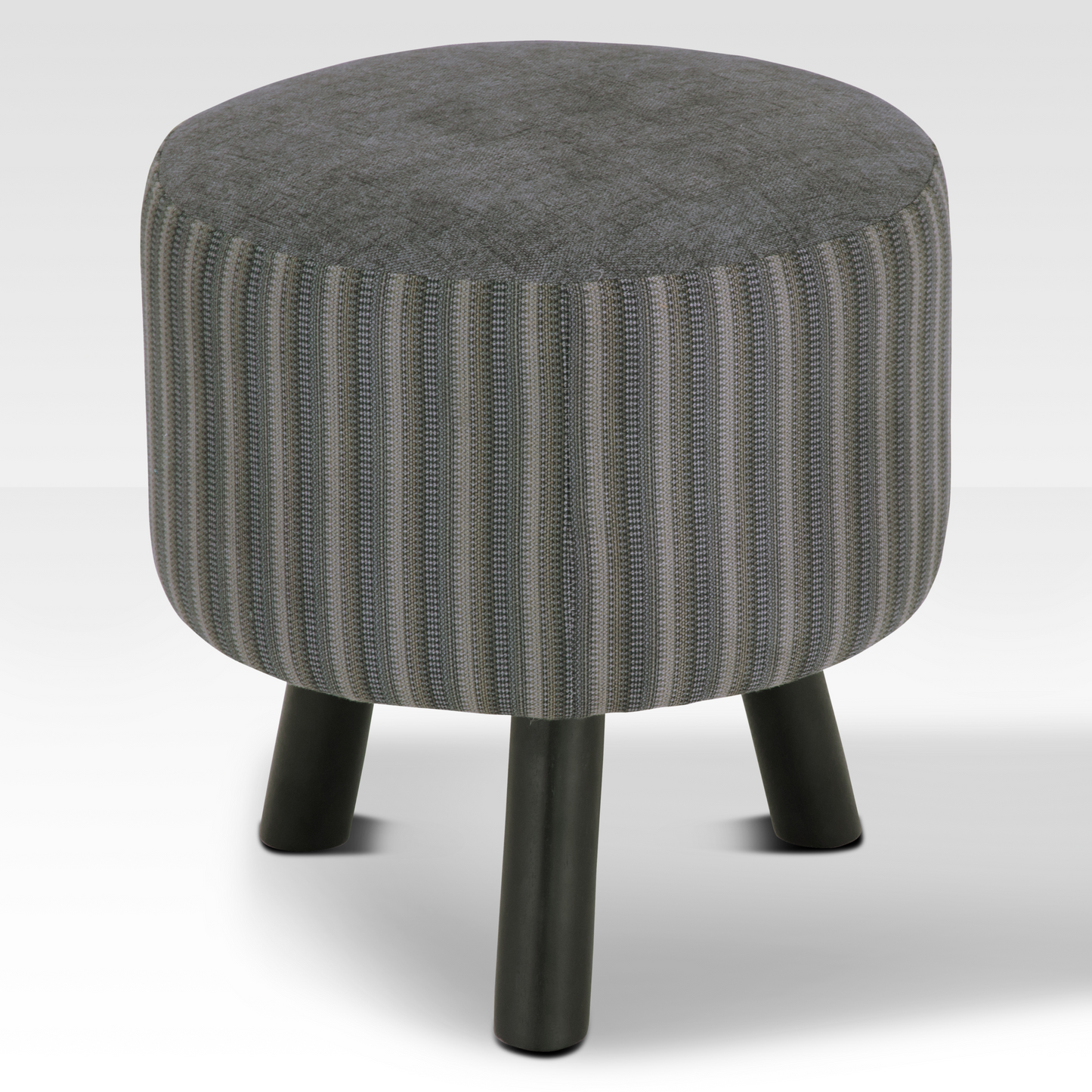 Pebble Ottoman in Charcoal