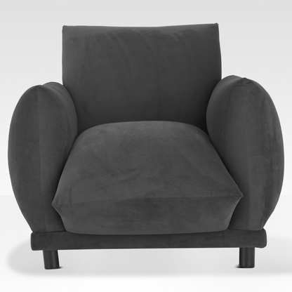 Plum Accent Chair in Midnight