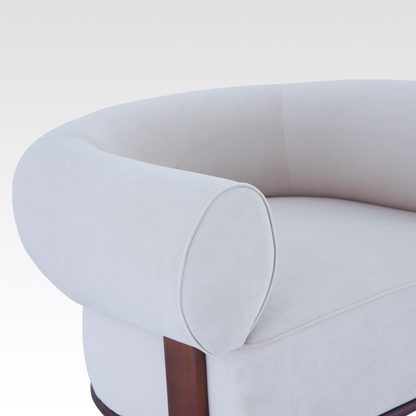 Gala Accent Chair in Ivory