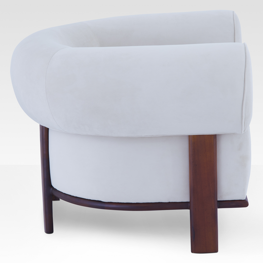 Gala Accent Chair in Ivory