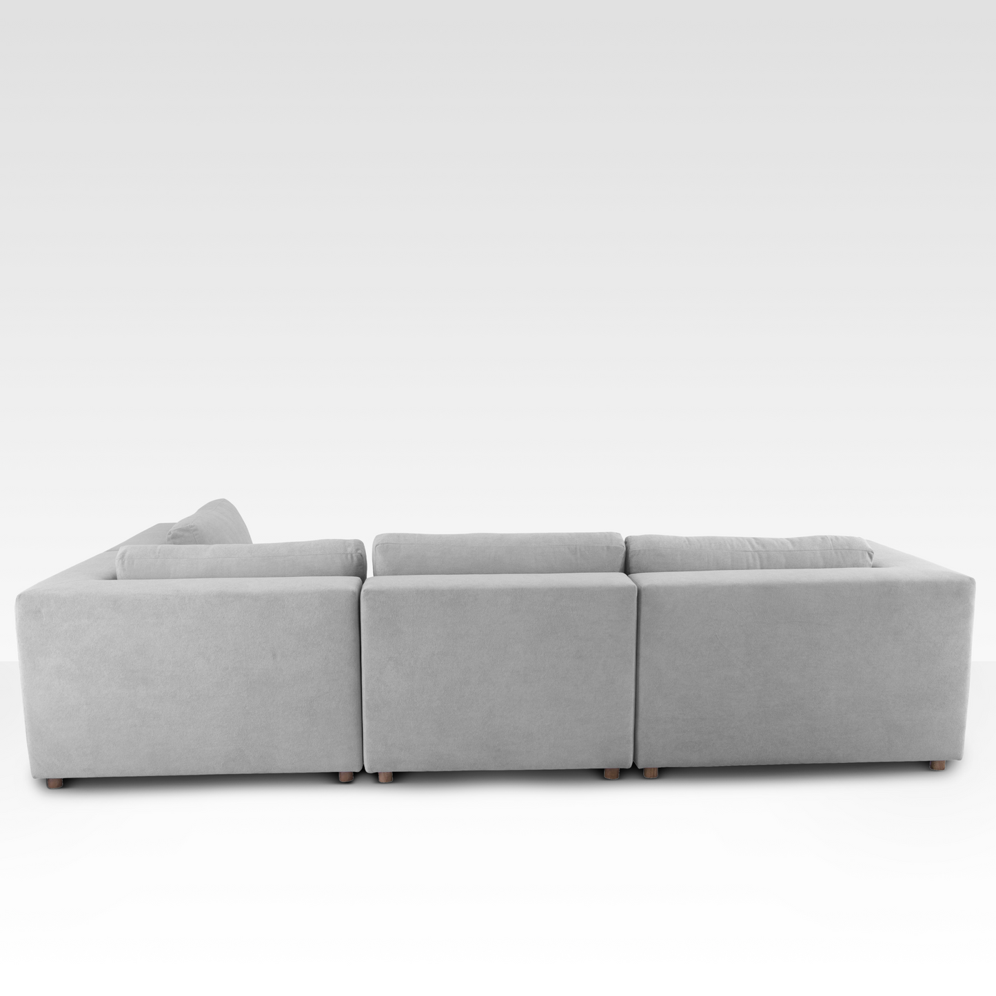 Sage Sectional Sofa in Raw Silk