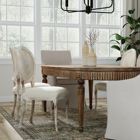 Selene Cane Dining Chair Grey (Set of 2)