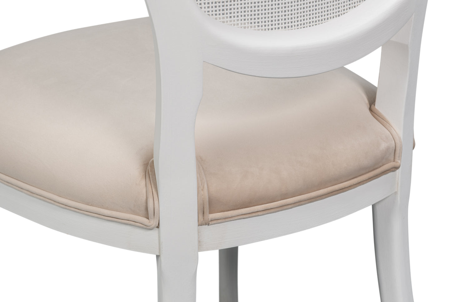 Selene Cane Dining Chair Ivory (Set of 2)