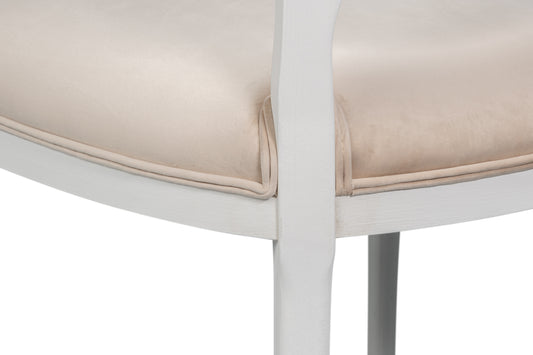 Selene Cane Dining Chair Ivory (Set of 2)