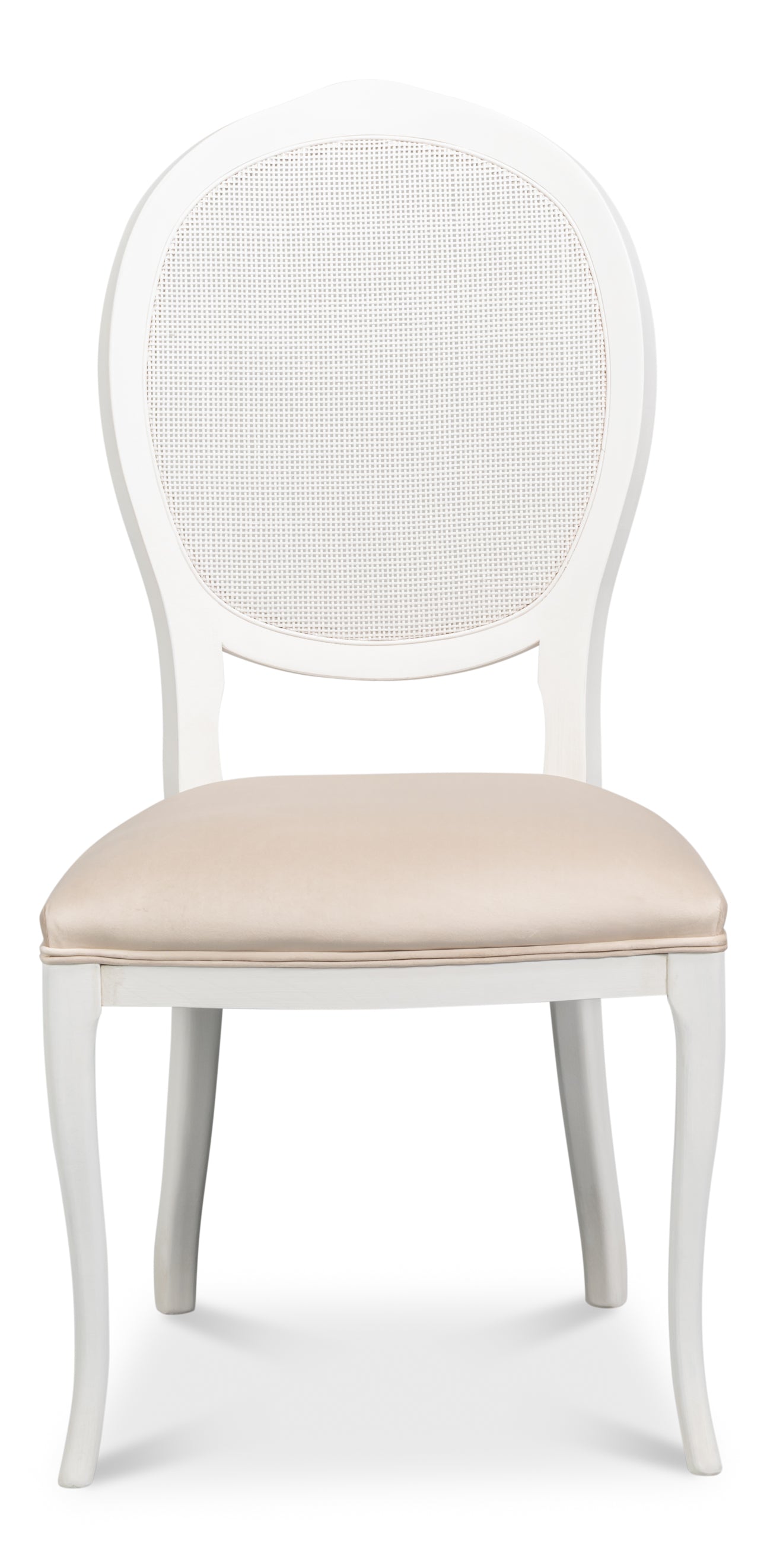 Selene Cane Dining Chair Ivory (Set of 2)