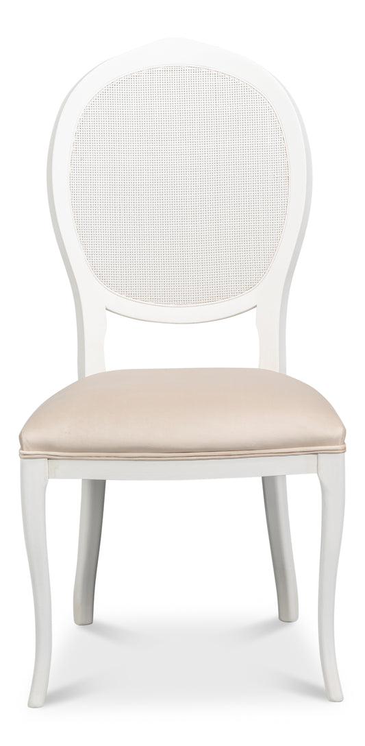 Selene Cane Dining Chair Ivory (Set of 2)