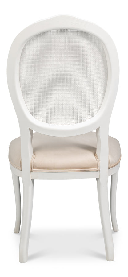 Selene Cane Dining Chair Ivory (Set of 2)