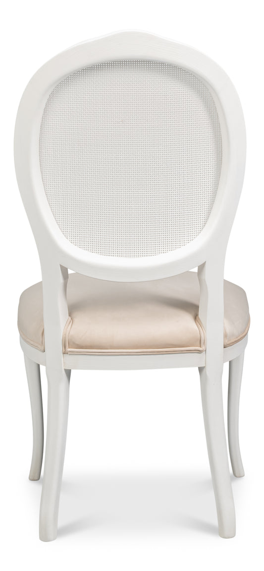 Selene Cane Dining Chair Ivory (Set of 2)