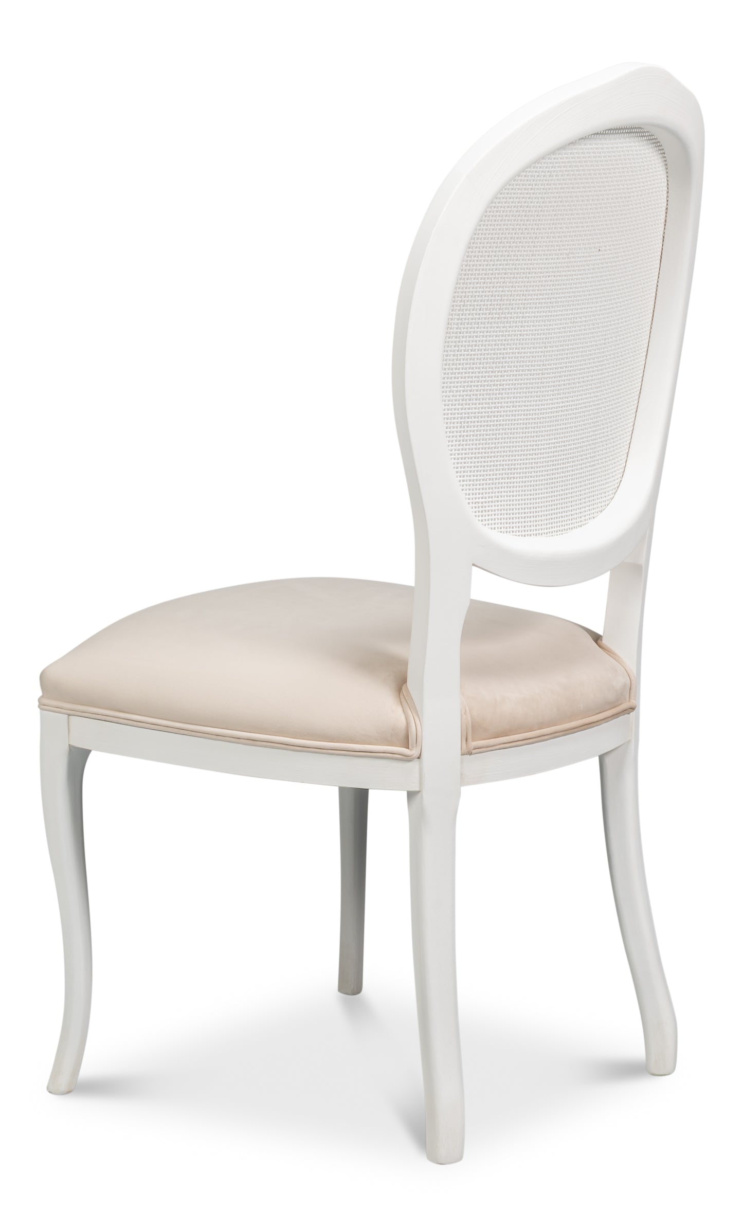 Selene Cane Dining Chair Ivory (Set of 2)