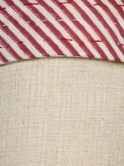 Handcrafted Linen Christmas Stocking