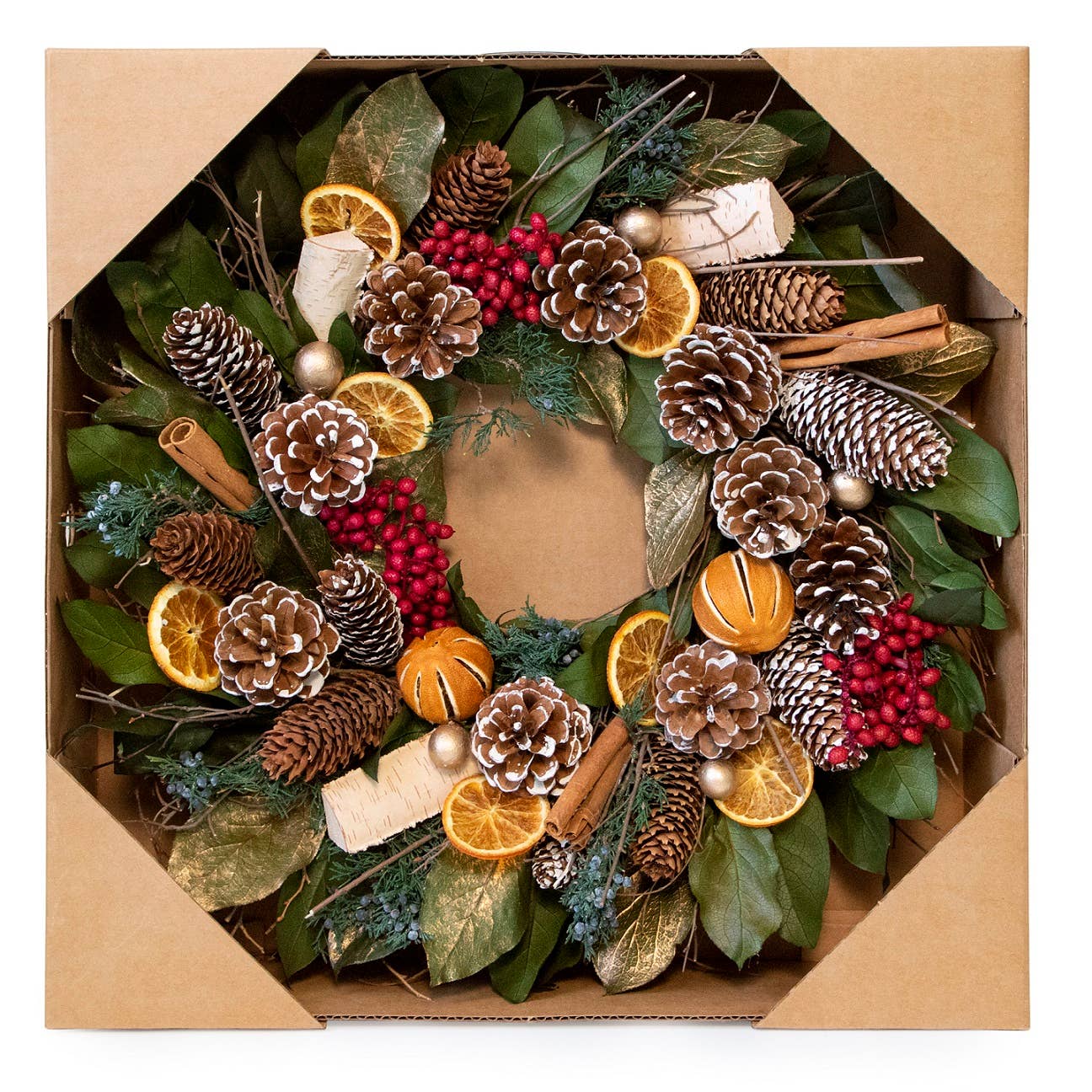 Cinnamon Orange & Pinecone
 Wreath