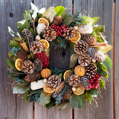 Cinnamon Orange & Pinecone
 Wreath