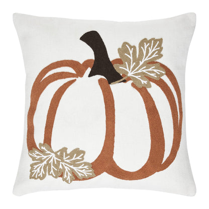 Wheat Plaid Pumpkin Decorative Throw Pillow