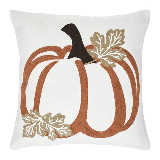 Wheat Plaid Pumpkin Decorative Throw Pillow
