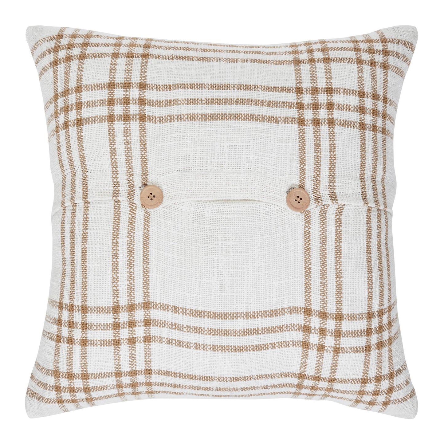Wheat Plaid Pumpkin Decorative Throw Pillow