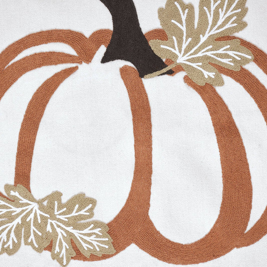 Wheat Plaid Pumpkin Decorative Throw Pillow