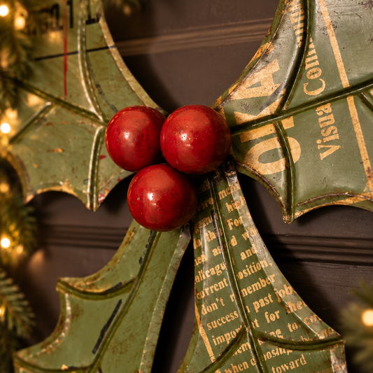 Holly Leaf & Berry Wall & Door Hanger